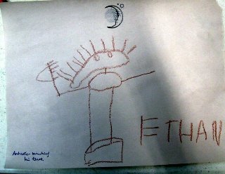 Ethan's nighttime drawing