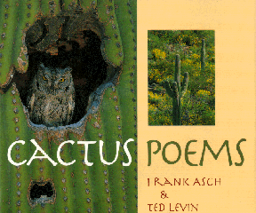 The book jacket shows an elf owl in a saguaro cactus boot.