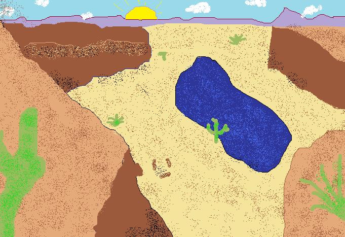 Marisa's drawing of Horse Canyon.