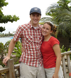 macey  and ben in belize