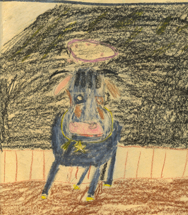 Ulysses'  drawing of the Godfairy cow