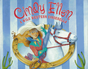 The book jacket shows Cindy Ellen on her prize winning white stallion.