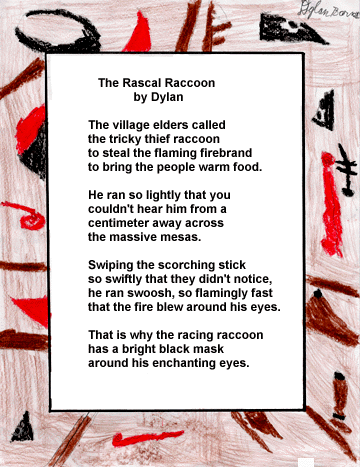 This is Dylan's narrative poem,  The Rascal Raccoon.