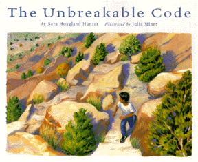 The book jacket shows a boy walking up a mountain path.